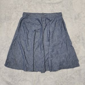Lane Bryant 100% Cotton denim-style skirt - size 20